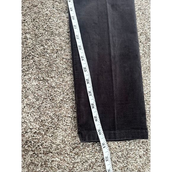 eileen fisher womens 14 corduroy skinny pant zipper pockets cargo utility brown - Picture 7 of 14